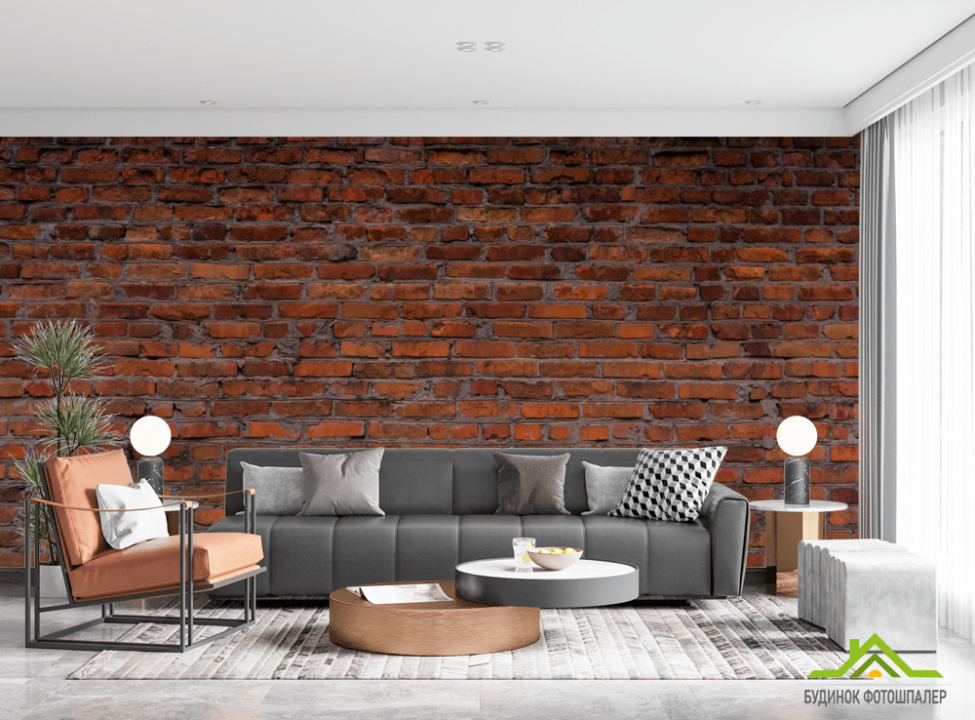 выбрать Фотошпалери Темно-червоний цегла Каталог фотошпалер на стіну