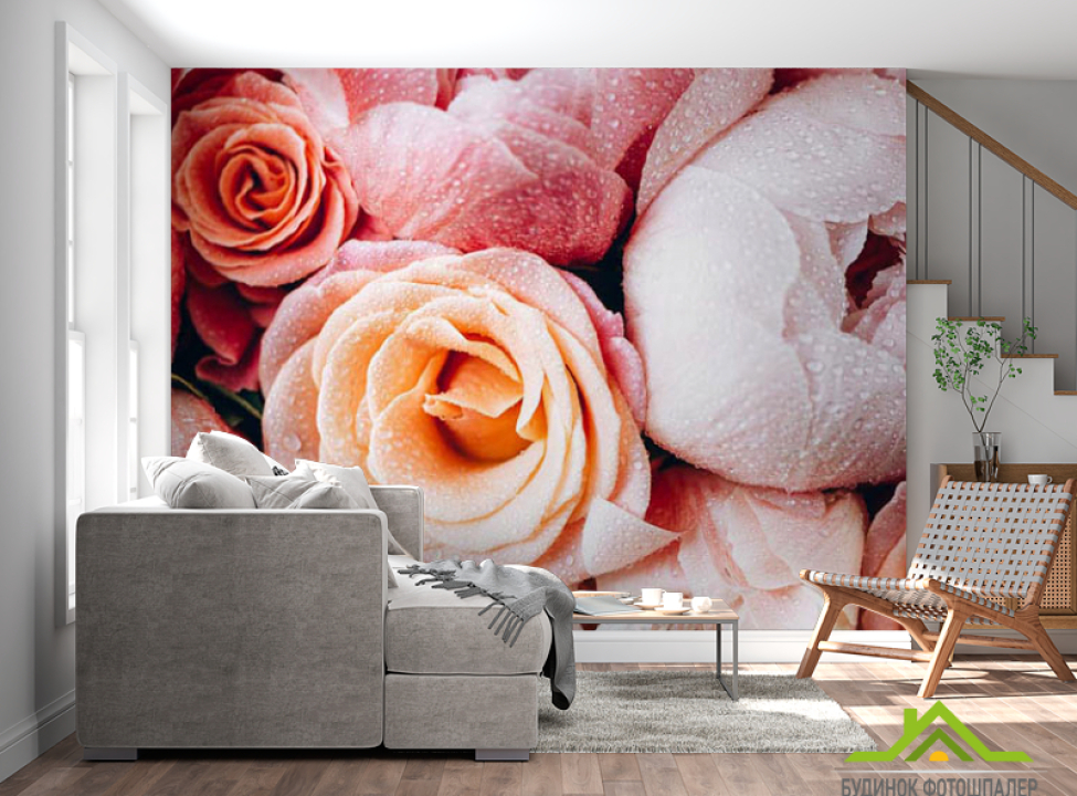 выбрать Фотошпалери квіти і роса Каталог фотошпалер на стіну