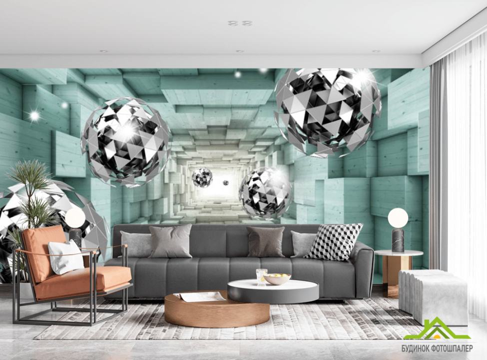 выбрать Фотообои Шары серые Каталог фотообоев на стену