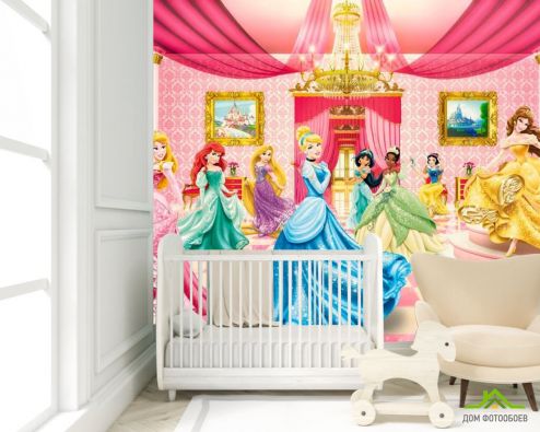выбрать Фотообои Принцессы в замке Фотообои, цвет: «разноцветный» на стену