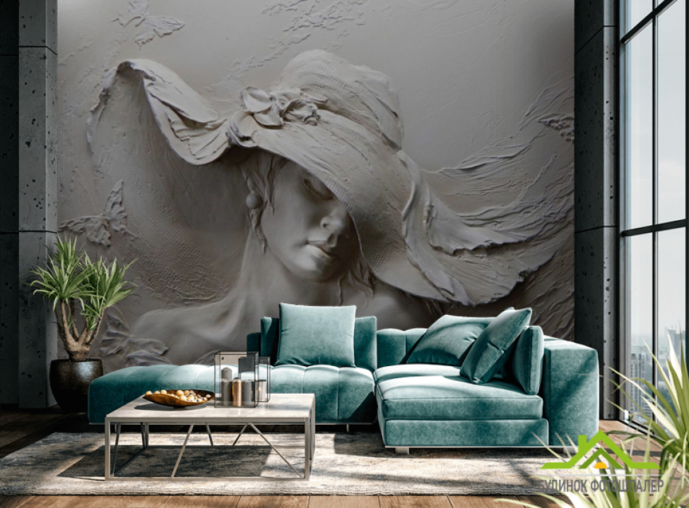 выбрать Фотообои Девушка в шляпе Каталог фотообоев на стену