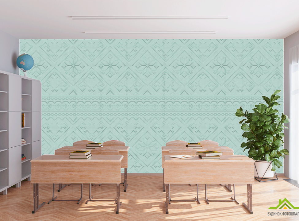 выбрать Фотошпалери Орнамент 3Д Бірюза Фотошпалери для школи на стіну