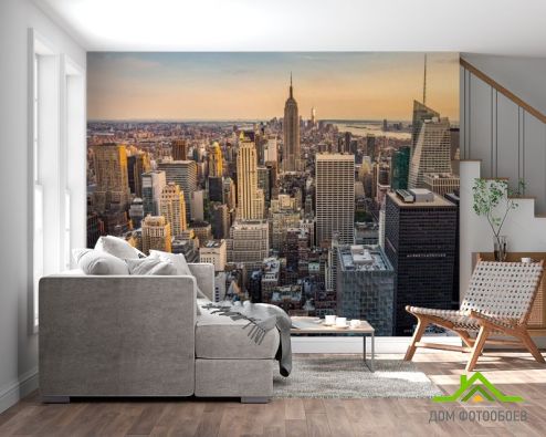 выбрать Нью Йорк на закате Фотообои, цвет: «горизонталная, горизонтальная» на стену