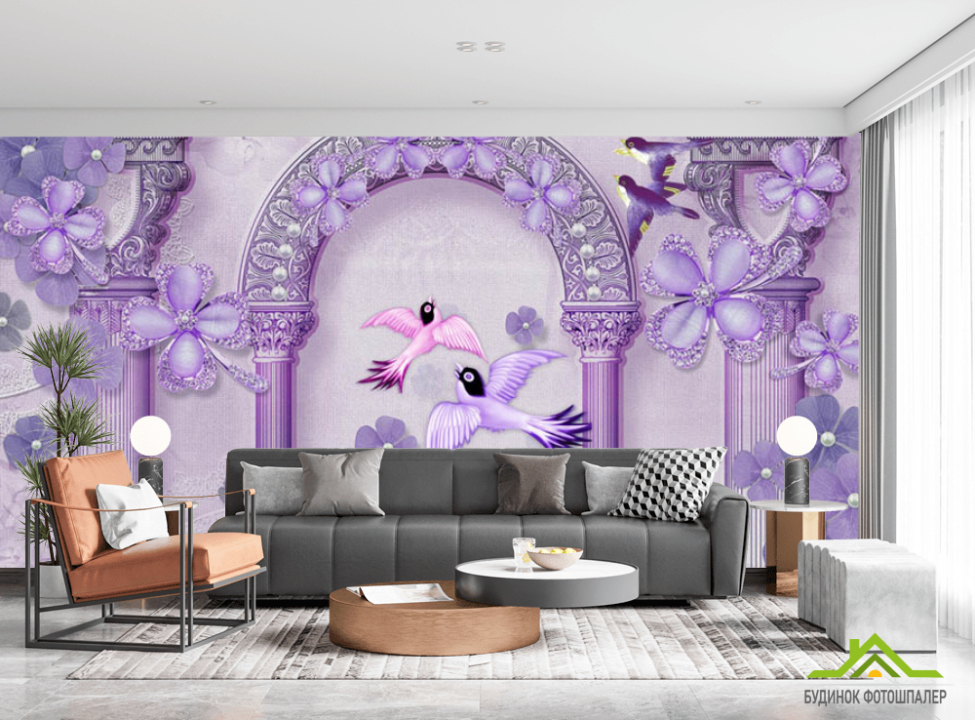 выбрать Фотошпалери арка і птахи Каталог фотошпалер на стіну