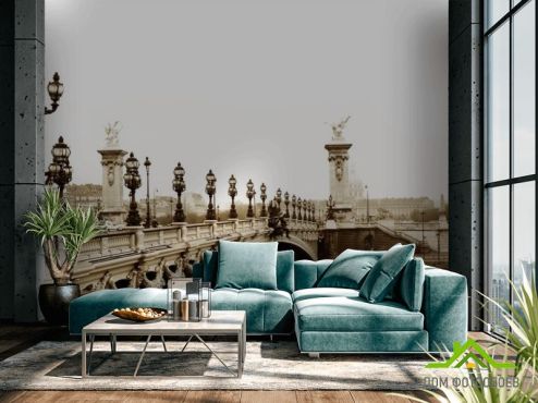выбрать Фотообои Мост Александра III в Париже Фотообои Фотообои Города: горизонталная, горизонтальная ориентация на стену