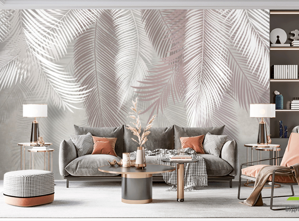 выбрать Фотошпалери світлі листя на стіну Каталог фотошпалер на стіну