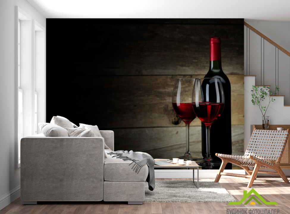 выбрать Фотообои красное вино в бокалах Каталог фотообоев на стену