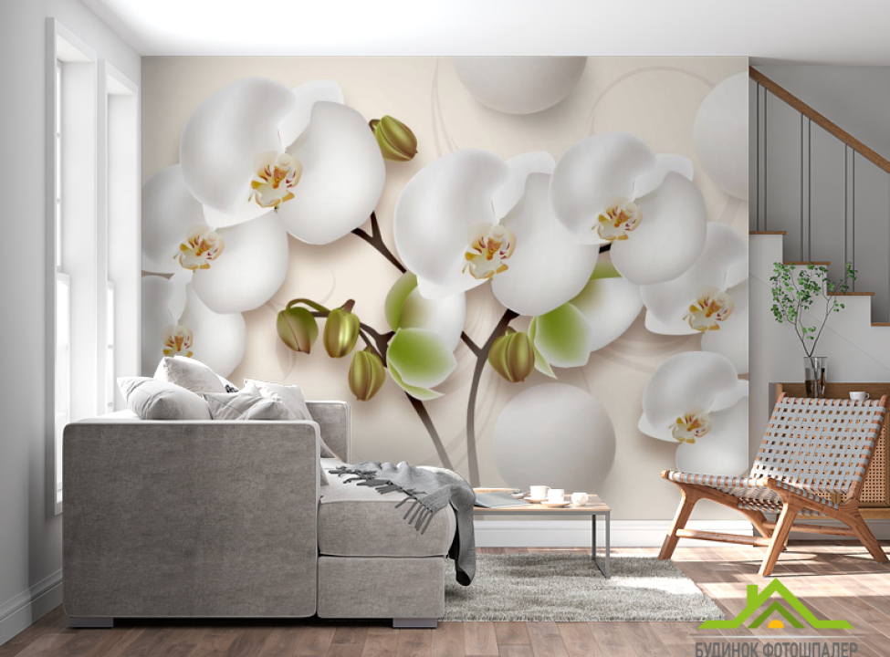 выбрать Фотообои Орхидея 3д Каталог фотообоев на стену
