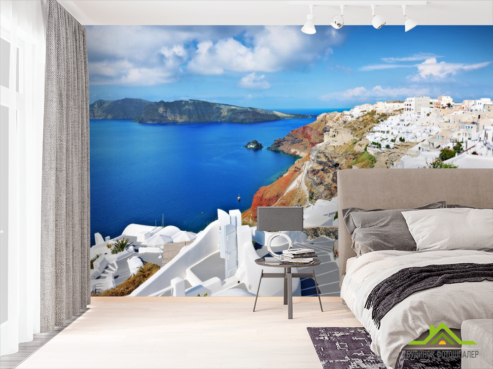 Фотошпалери Місто на березі моря