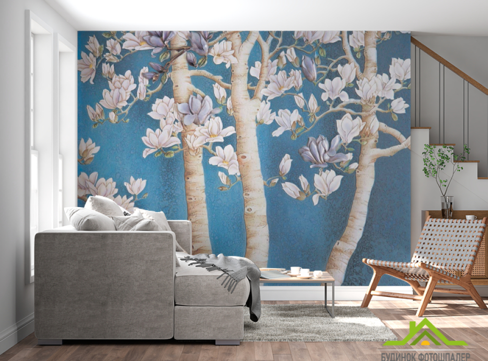 выбрать Фотошпалери Магнолії барельєф Каталог фотошпалер на стіну