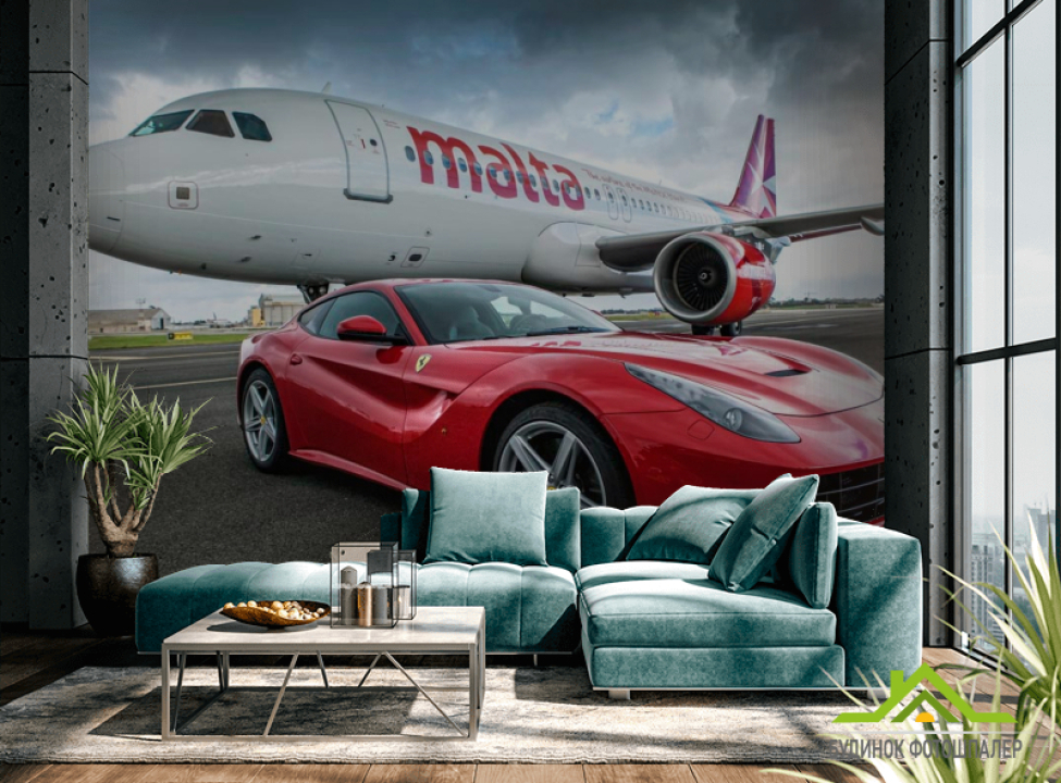 выбрать Фотошпалери Літак і автомобіль Каталог фотошпалер на стіну