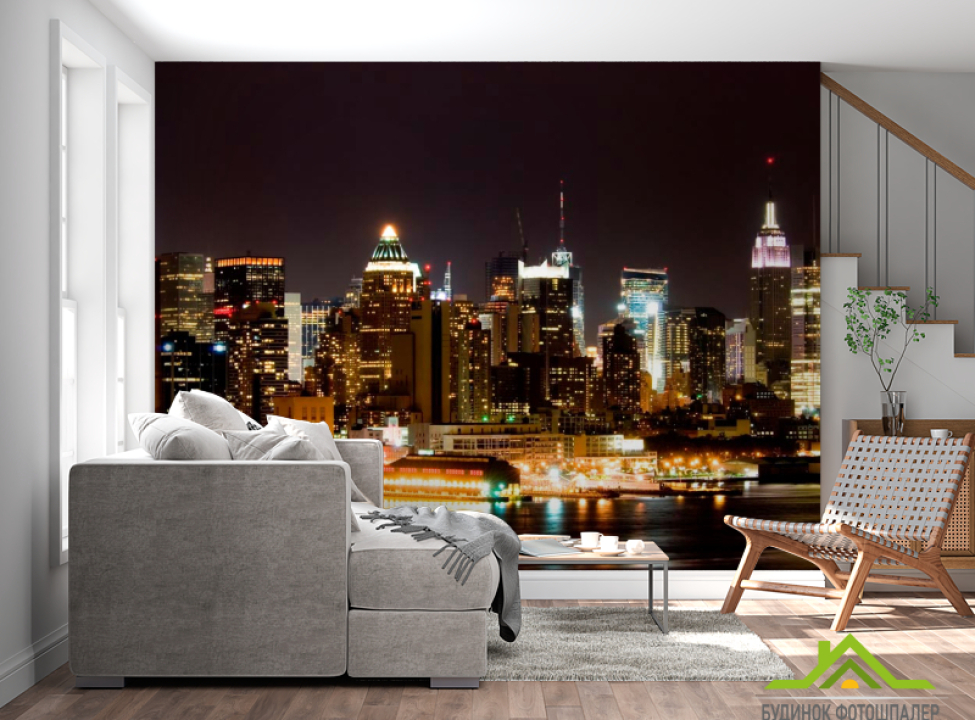 выбрать Фотошпалери Фотошпалери Яскрава нічна набережна Каталог фотошпалер на стіну