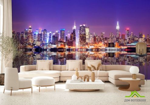 выбрать Фотообои Яркие краски города New York Фотообои Фотообои Города: горизонталная, горизонтальная ориентация на стену