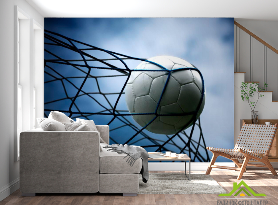 выбрать Фотошпалери М'яч у сітці Каталог фотошпалер на стіну