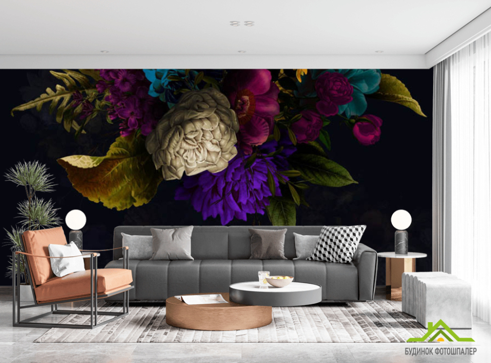 выбрать Фотошпалери квіти під стелею Каталог фотошпалер на стіну