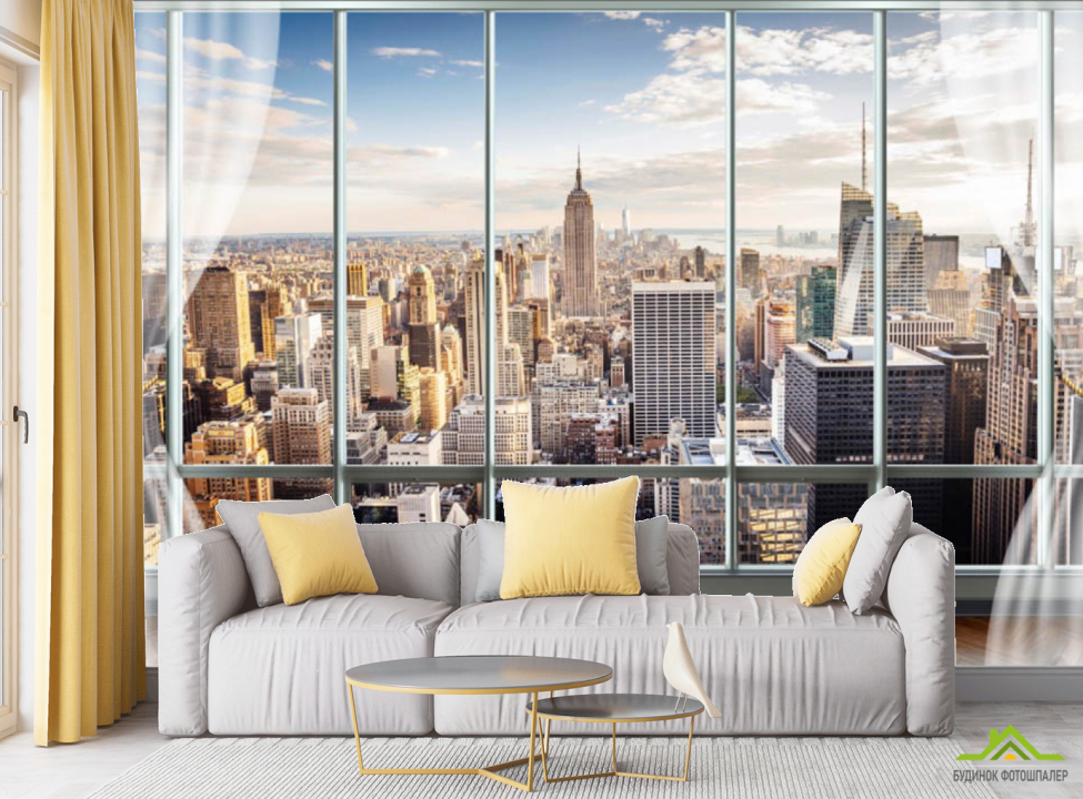 выбрать Фотошпалери Нью йорк за вікном Каталог фотошпалер на стіну