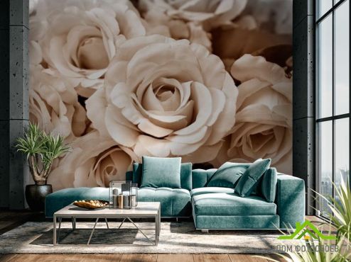 выбрать Фотообои 3D розы Фотообои Фотообои Цветы:  на стену