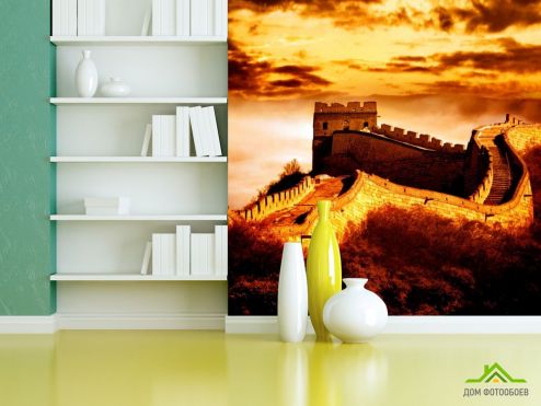 выбрать Фотообои Китайская стена Фотообои Фотообои Архитектура: фото, квадратная  на стену