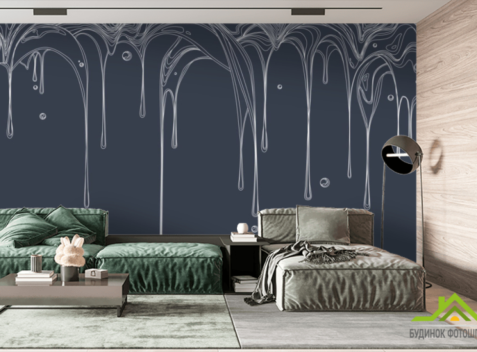 выбрать Фотообои line art капли с потолка Каталог фотообоев на стену