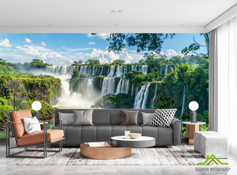 выбрать Фотообои Водопад 3д Каталог фотообоев на стену