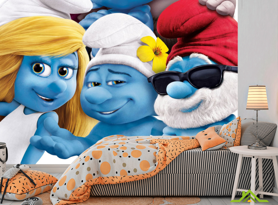 выбрать Фотошпалери Смурфики Каталог фотошпалер на стіну