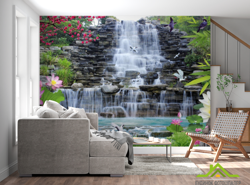 выбрать Фотошпалери Кам'яний водоспад Каталог фотошпалер на стіну