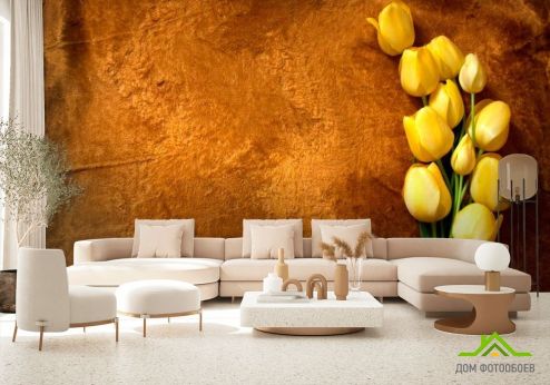 выбрать Фотообои Желтые тюльпаны Фотообои Цветы на стену