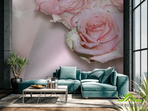 выбрать Фотообои 3д розы Фотообои Фотообои Цветы: картинка на стену