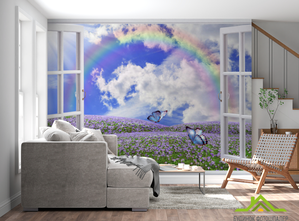 выбрать Фотообои Вид из окна на поляну Фотообои Вид из окна на стену