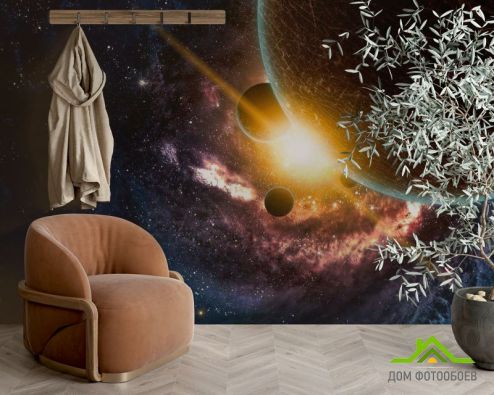 выбрать Фотошпалери Галактика і планети Фотошпалери Фотошпалери Космос: малюнок  на стіну