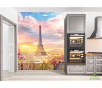 Фотообои в кухню Париж
