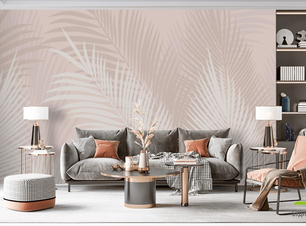 выбрать Фотошпалери Графічні пальмове листя Каталог фотошпалер на стіну