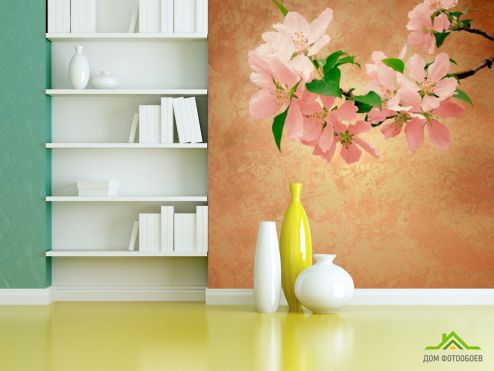 выбрать Фотообои Маленькие кремовые цветы Фотообои Фотообои Цветы: фото  на стену