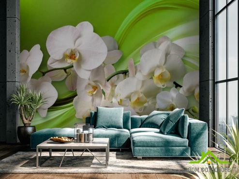 выбрать Фотообои 3д орхидеи  на стену