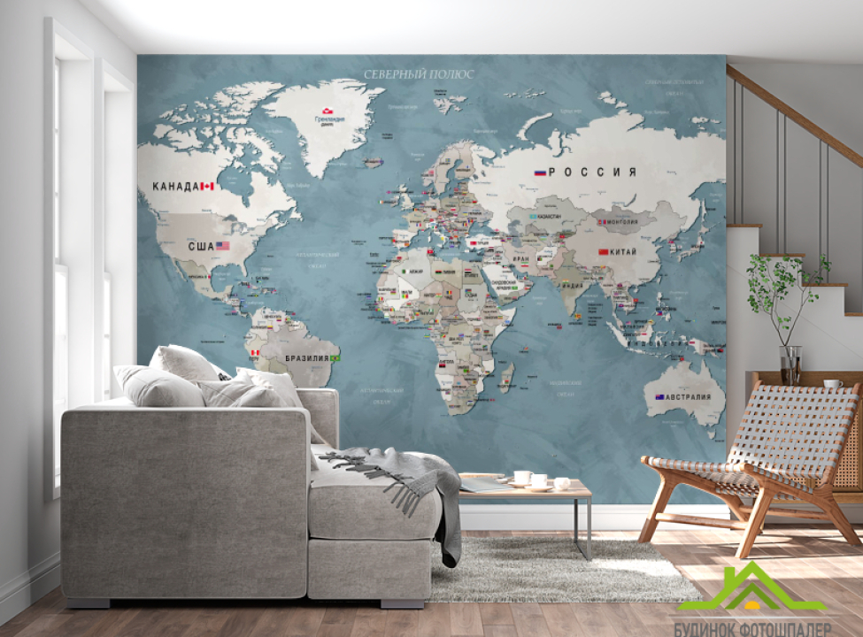 выбрать Фотошпалери Карта російською Каталог фотошпалер на стіну