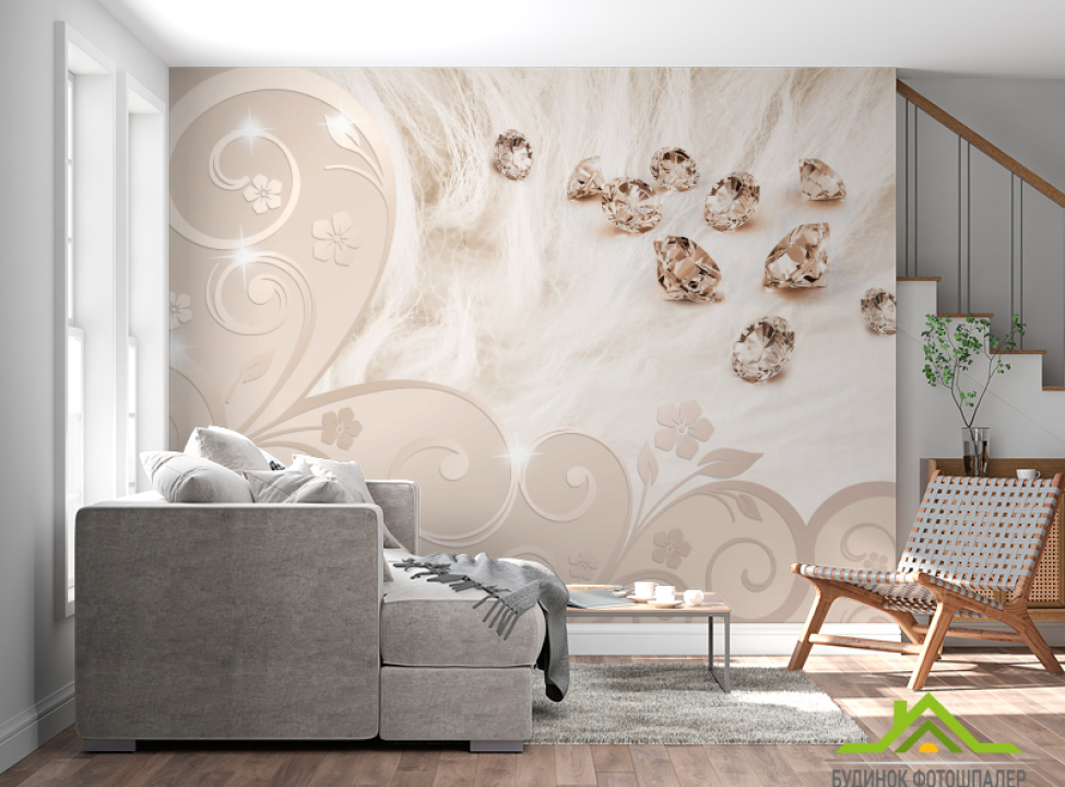 выбрать 3д фотообои Драгоценные камни Каталог фотообоев на стену