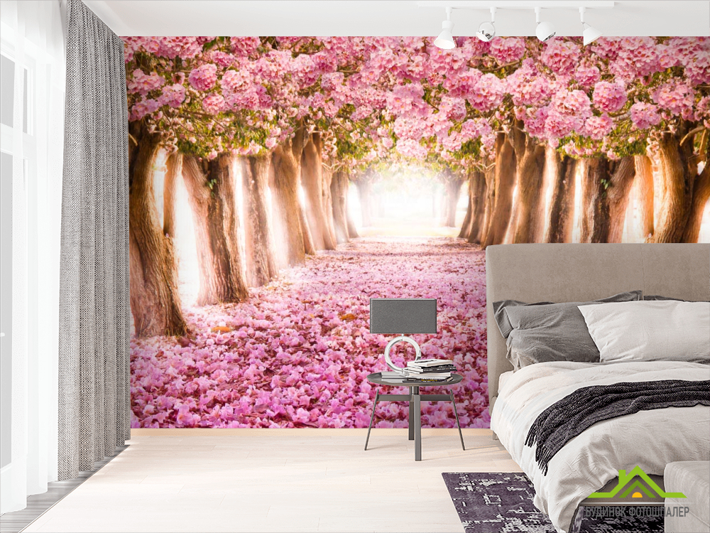 Фотообои сад сакур