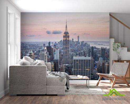 выбрать Фотообои Манхеттен на закате Фотообои Город на стену