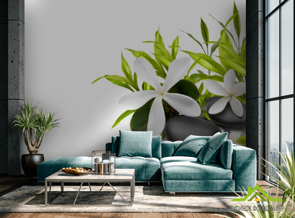 выбрать Фотообои Белые цветы Каталог фотообоев на стену