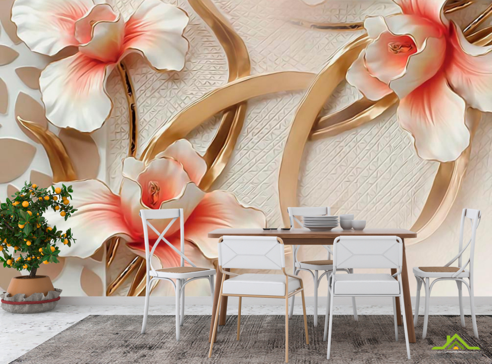 выбрать Фотошпалери Стереоскопічні квіти Кухня (Студія): картинка на стіну