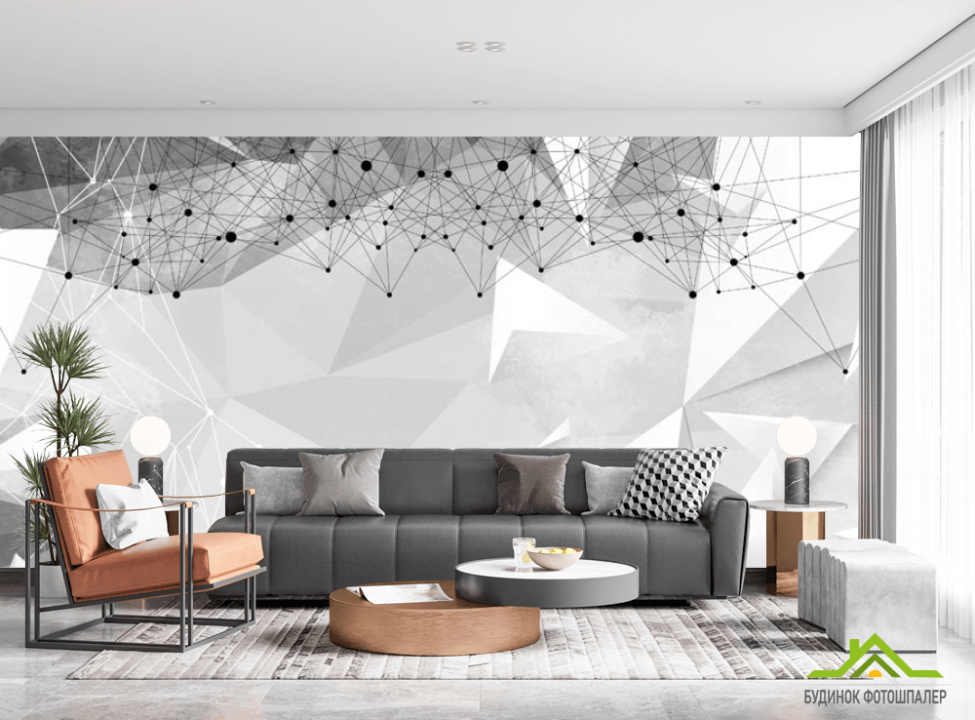 выбрать Фотошпалери полігон 3д Каталог фотошпалер на стіну