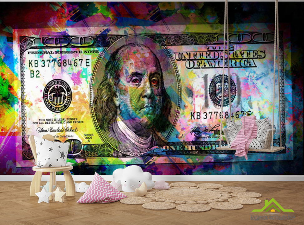 выбрать Фотошпалери долар і графіті для підлітка Каталог фотошпалер на стіну