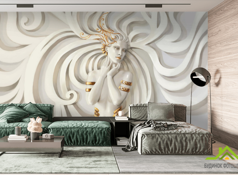 выбрать Фотообои девушка барельеф Каталог фотообоев на стену