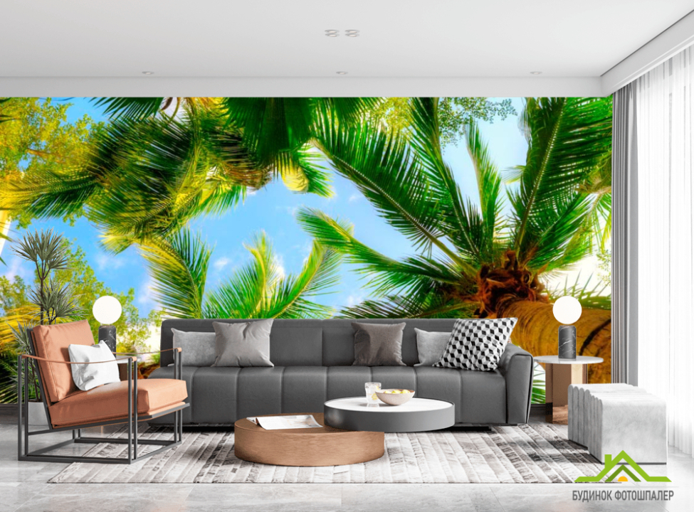 выбрать Фотообои Высокие пальмы Фотообои Море на стену
