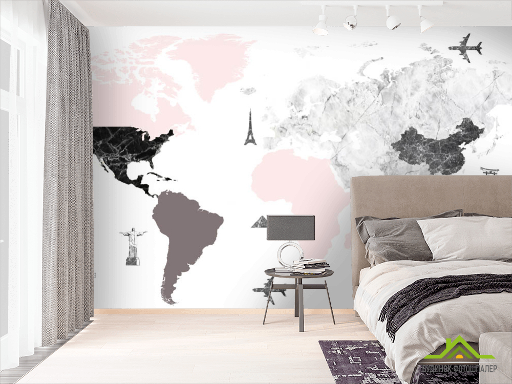 Фотошпалери Карта для мандрівників