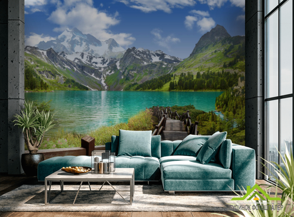 выбрать Фотошпалери Дорога до озера Каталог фотошпалер на стіну