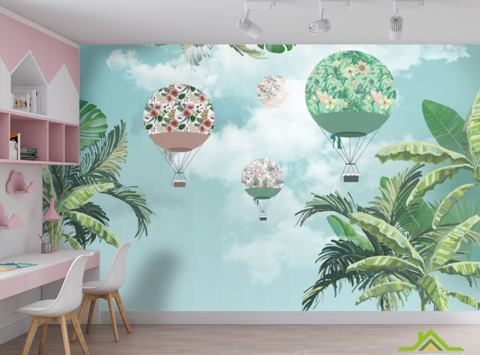 выбрать Фотообои Пальмы и воздушные шары Каталог фотообоев на стену
