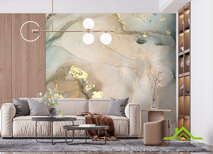 Фотообои Коричневый fluid art