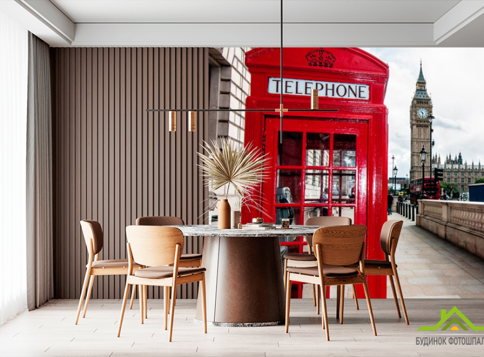 выбрать Фотообои Телефонная будка, Лондон Каталог фотообоев на стену