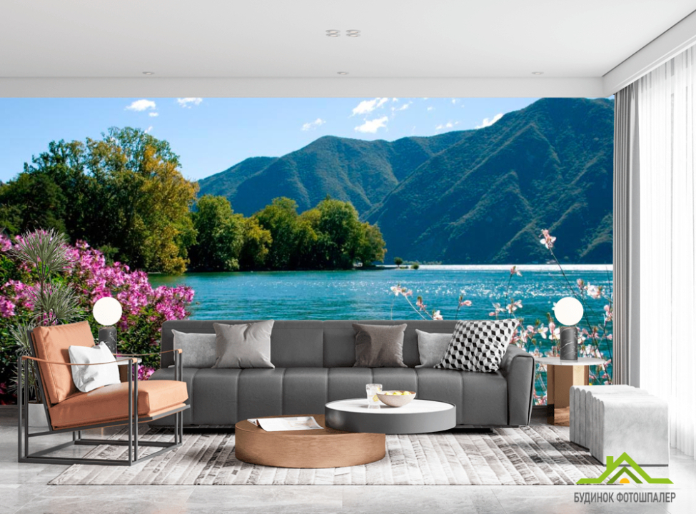 выбрать Фотообои Цветочное царство, горы Каталог фотообоев на стену